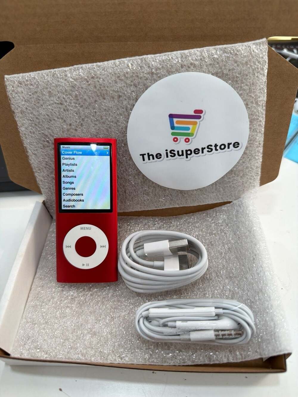 Apple iPod Nano 4th Gen 8GB Red MP3 Player, Color Screen + 1 YR warranty